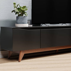 Manhattan Comfort Salle 72.63" TV Stand with Solid Wood Legs