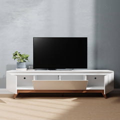 Manhattan Comfort Salle 72.63" TV Stand with Solid Wood Legs