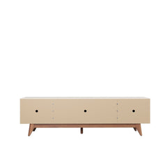 Manhattan Comfort Salle 72.63" TV Stand with Solid Wood Legs