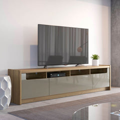 Manhattan Comfort Munoz 72.83" TV Stand with 3 Compartments and Media Shelves