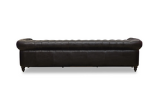 HomeRoots Black/Brown Classic Sofa 4 Places