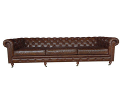 HomeRoots Black/Brown Classic Sofa 4 Places