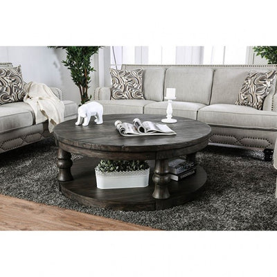 Furniture of America Beethoveen Transitional Round Coffee Table