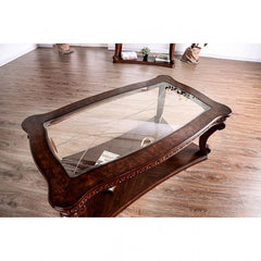 Furniture of America Kogan Traditional Wood Coffee Table