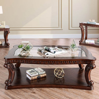 Furniture of America Kogan Traditional Wood Coffee Table