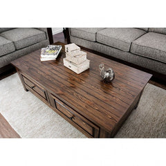 Furniture of America Patrick Transitional 2-Drawer Coffee Table