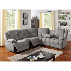 Furniture of America Magneti Reclining Sectional