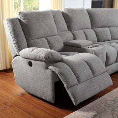 Furniture of America Magneti Reclining Sectional