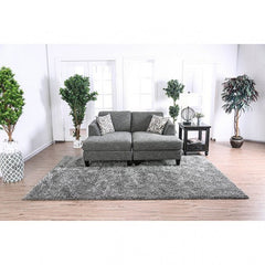 Furniture of America Lisa Transitional Sectional with Ottoman