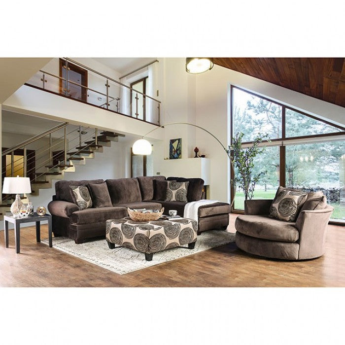 Furniture of America Tandem Contemporary L-Shape Sectional