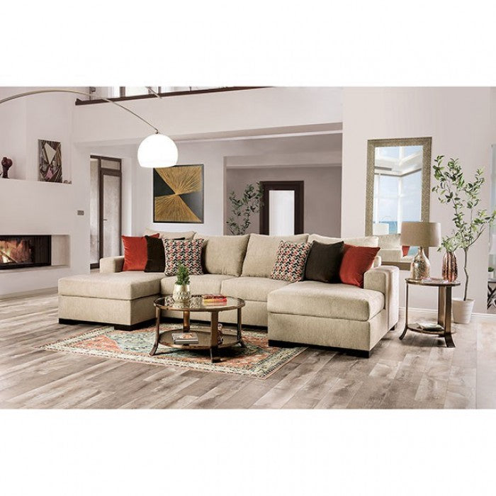 Furniture of America Sandrock Upholstered Sectional